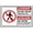 Warning Sign 3, variant on Danger Construction Site Keep Out Large Sign, 8"x12" Vintage Metal Wall Decor, Warning Decor for Home Farm Bar Coffee Shop Club