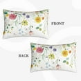 thumbnail image 2 of Gukieu Wildflowers Print Plush Pillow Cover, Hidden Zipper Pillow Protector without Pillow Core, Suitable for Bedroom, Office, Car Decoration-14"x20", 2 of 6