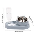 thumbnail image 4 of Pet Bowl Plastic Auto Water Dispenser Double Drinking Station No Spill Non-Slip for Small Medium Dogs Cats by MPOISVA, 4 of 7