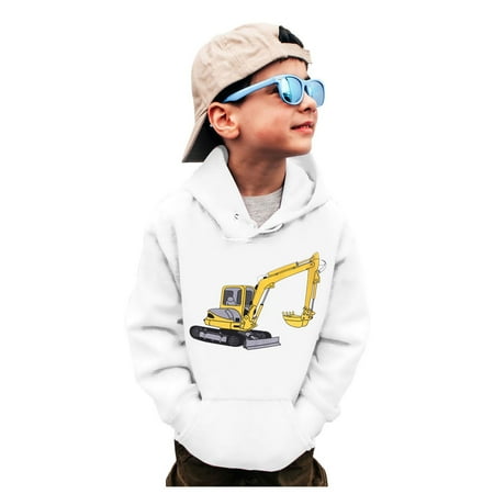 

Bjutir Toddler Boys Sweatshirts Sweatshirts Crewneck Truck Shirt Dinosaur Long Sleeve Pullover Tops Tees White 6-7 Years