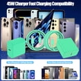 thumbnail image 6 of 2-Pack 45W PD 3.0 USB C Fast Charger with 10FT Type C Cable, Super Fast Charging Block Compatible for iPhone 17/16/15 Pro Max, iPad Pro, MacBook Air M1/M2, AirPods, 6 of 6