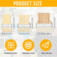 thumbnail image 4 of 3 Pcs Flat Paddle Paint Brush Set,Wide Large 3/4/5 Inch for Oil and Acrylic Paints, 4 of 7