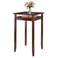thumbnail image 4 of Winsome Halo Pub Table with Glass Display Shelf, Walnut Finish, 4 of 8