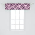 thumbnail image 2 of Ambesonne Abstract Window Valance, Complex Shapes Design Art, 42" x 12", Purple Mauve Pale Pink, 2 of 3