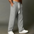 thumbnail image 5 of Joggers Ndbuld Men's Solid Color Casual Sports Elastic Waist Drawstring Pocket Fashionable Pants Gray L, 5 of 8