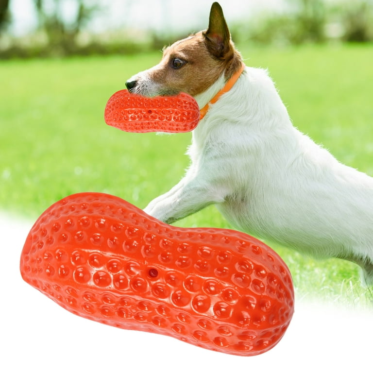 1pc Tpr Peanut Shaped Pet Dog Toy For Interaction, Teeth Grinding, Bite  Resistance, Suitable For Corgi, Teddy And Small Dogs, Indoor And Outdoor
