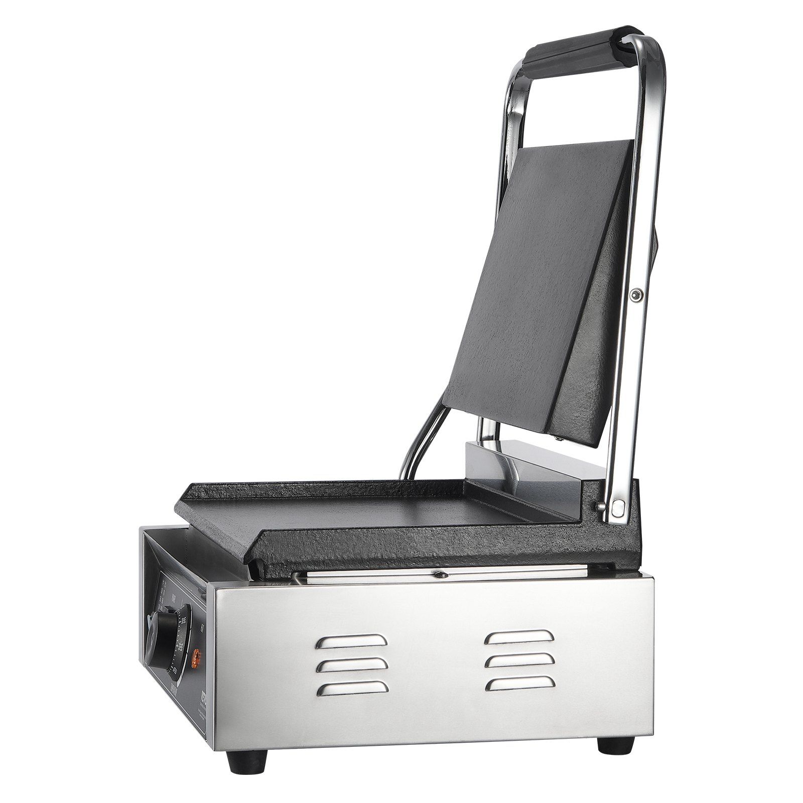 VEVOR Commercial Panini Press Grill, 14"x9" Electric Sandwich Maker Griddle Plate