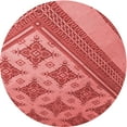 thumbnail image 1 of Ahgly Company Machine Washable Indoor Square Transitional Red Area Rugs, 3' Square, 1 of 7