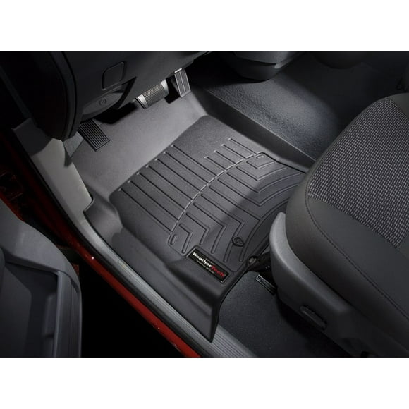 Weathertech Floor Liner 440121 FloorLiner; Molded Fit; Black; Thermoplastic Polyolefin TPO; 2 Piece