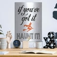thumbnail image 6 of Luxe Metal Art 'Haunt It' by Lettered & Lined, Metal Wall Art, 12"x16", 6 of 9