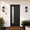 Black, variant on Sunrinx 36" x 80" White Fiberglass Front Door with Frosted Privacy Glass, Left-Hand Inswing Exterior Door, White 4-9/16" PVC Frame with Brickmold