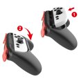 thumbnail image 4 of Peggybuy 2PCS Hand Grips for Switch 2 for Joycon Left+Right Bracket(Black Red Black Blue), 4 of 6
