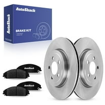 AutoShack Front Brake Rotors Ceramic Brake Pads | Replacement for 2005-2008 Dodge Magnum 2006-2023 Charger 2009-2022 Challenger 2005-2023 Chrysler 300 3.5L 3.6L 5.7L V6 AWD RWD | 6-PC Brake Kit