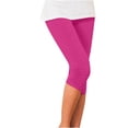 thumbnail image 1 of B91xZ Leggings pour Femmes Extensibles Taille Haute Collants pour Femmes, Rose Vif G, 1 of 3