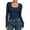 #7Navy, variant on MYAOYINo Boundaries Ladies Long Sleeve Ribbed Tee Scoop Neck Slim Fit Casual Top