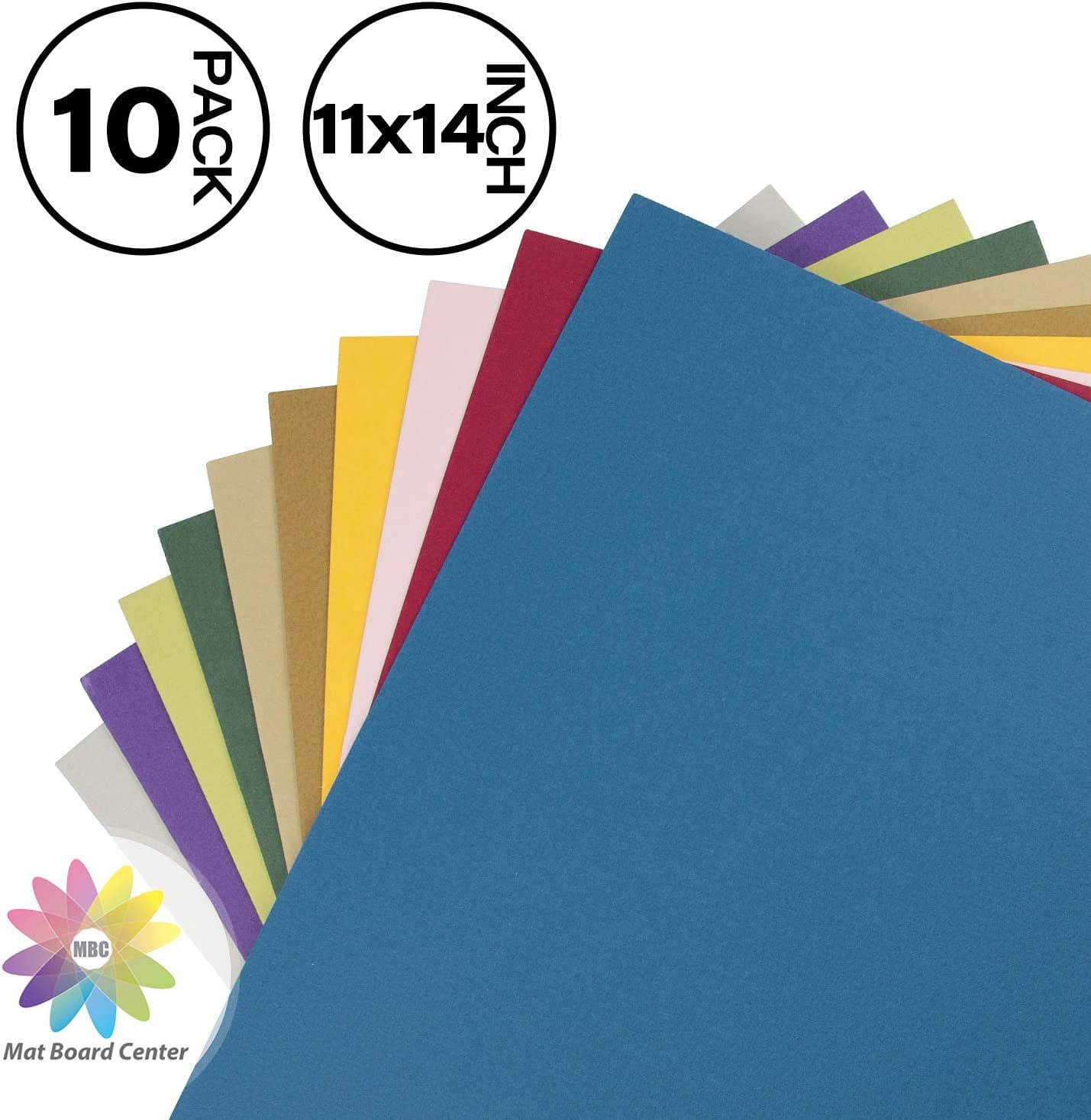 Mat Board Center, 10 Pack 8.5X11 Uncut Mat Backing Board Mat Board Center, 10 Pack 8.5X11 Uncut Mat Backing Board