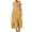 Yellow, variant on Antinious Women Short Sleeve Round Neck Solid Slit Hem Casual Lightweight Dress