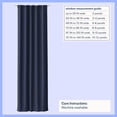 thumbnail image 3 of Mainstays Kids Dark Navy Solid Ribbed Corduroy Blackout Rod Pocket with Back Tabs Single Curtain Panel, Set of 1, 38" W x 95" L, 3 of 6