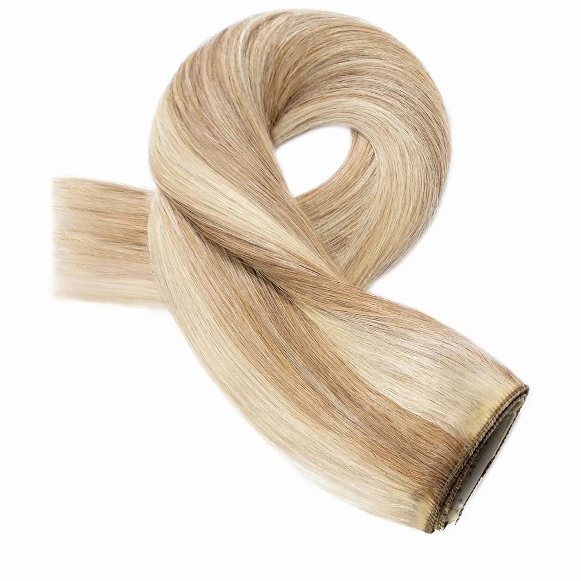 Clip In Extensions 100G Human Hair 5 Clips Straight P8/613 Light Brown Mix Bleach Blonde Color Clip Ins