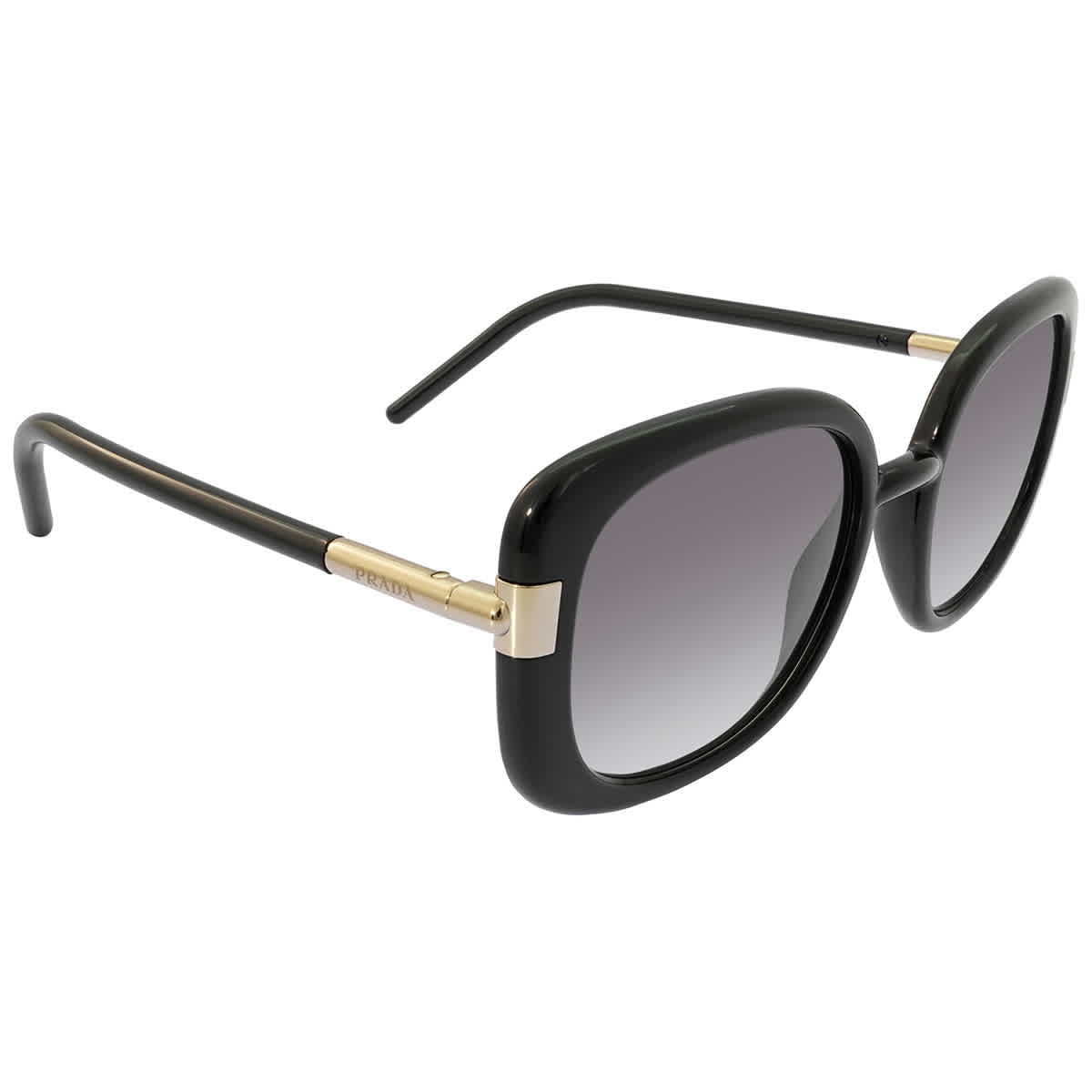 Prada Gray Gradient Square Ladies Sunglasses PR 04WS 1AB0A7 53