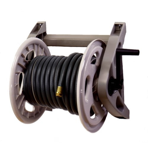 Suncast Side Tracker Plastic Wall Mounted Hose Reel by
