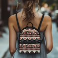thumbnail image 4 of Eheartsgir Southwestern Pattern Small Backpack for Hangouts Travel, Lightweight Travel Shoulder Bag Polyester Waterproof Mini Backpack, 4 of 8