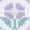 Purple, variant on INSPIRE CHIC Women's Floral Printed Cotton Blended Scarves, Small Square Flowers Gauze Headscarf Neckerchief 21.7x21.7" Purple