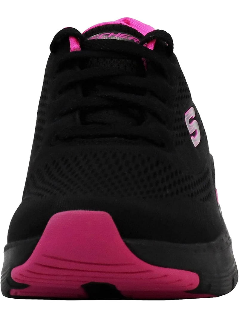 sobras caja de cartón llenar Skechers Women's Arch FIT-Sunny Outlook Black/Hot Pink Sneaker 7.5 M US,  Running Shoes - Walmart.com