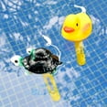 thumbnail image 3 of Norbi Floating Swimming Pool Thermometer, Pond Water Thermometer with String, Baby Pool Thermometer, Shatter Resistant, for Outdoor & Indoor Swimming Pools, Spas, Hot Tubs Yellow pole Yellow Duck, 3 of 6