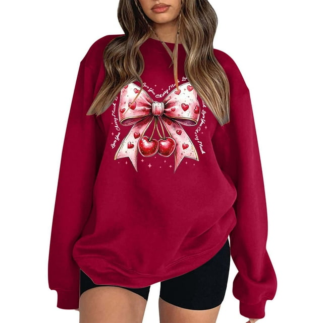 Chandail à Capuche Imprimé Nœud Col Rond Manches Longues pour Femmes Chandail Élégant Chandail en Molleton Dames Vestes Zippées Confortables Ensemble Femmes Grandes Vestes Athlétiques
