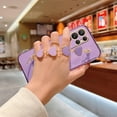 thumbnail image 5 of Compatible with Samsung Galaxy S23 Ultra Case Silicone, Cute Love-Heart Galaxy S23 Ultra Case with Love Heart Chain, Ultra Slim Soft Galaxy S23 Ultra Phone Case Shockproof Cases for Women (Purple), 5 of 13