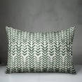 thumbnail image 3 of Creative Products Herringbone Print Green 14 x 20 Indoor / Outdoor Pillow, 3 of 3