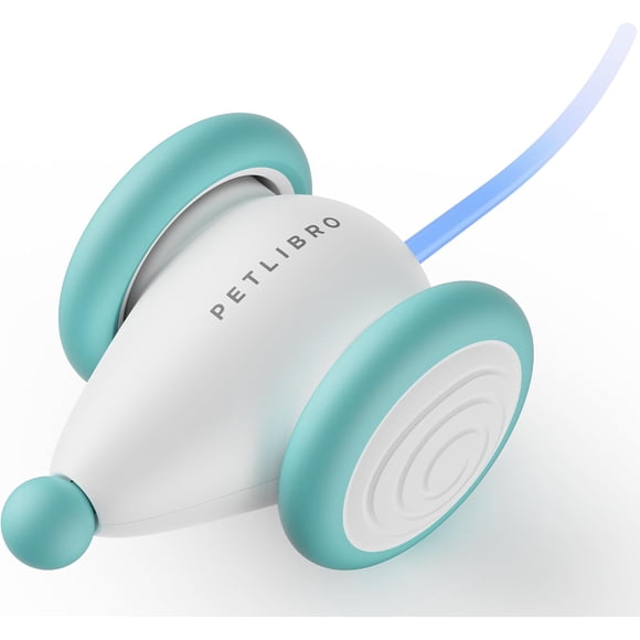Jouet Interactif pour Chat d'Intérieur, [Version Améliorée 2023] Jouet pour Chaton, Jouet Automatique pour Chat avec Lumière LED, Jouet pour Chat et Souris, Jouet Mobile pour Chat Rechargeable par USB, Jouet Électrique pour Chat à Détection Intelligente