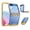 Blue, variant on Allytechgroup Rugged Galaxy Z Flip 6 Case, Military Grade Shockproof Phone Case for Samsung Galaxy Z Flip6, Bumper Anti-Slip Cover for Women Men, Black