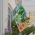 thumbnail image 6 of St Patricks Day Beach Chair Decorative House Flag, Lucky Shamrock Clover Hat Coastal Ocean Garden Yard Outside Decorations, Spring Irish Rainbow Outdoor Large Home Decor Double Sided 28 x 40, 6 of 7