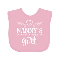 Inktastic Nanny Girl Granddaughter Girls Baby Bib