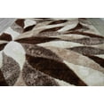 thumbnail image 6 of 4D Shaggy Rug Hand Carved Plush Thick Modern Contemporary Abstract For Living Room Bedroom 6994 (5'2"x7'5",Brown), 6 of 8