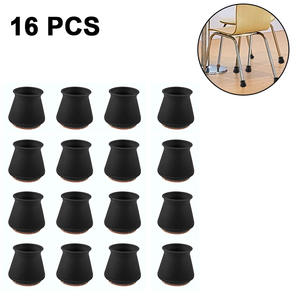 Chair Leg Protectors for Hardwood Floors Chair Leg caps with Felt Furniture Pads for Round or Square Prevent Scratches and Noise. Upgrade 40pcs chair leg floor protectors with Indivisible Felt Pads 