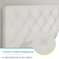 thumbnail image 5 of 4 EVER WINNER Twin Bed Frame, White Twin Bed Frame, Twin Size Upholstered Bed Frame with Headboard, White, 5 of 8