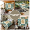 thumbnail image 6 of Vintage Coastal Tapestry for Bedroom Wall Hanging Tapestry, Summer Beach Sea Turtle Shell Starfish Ceiling Backdrop Tapestries Poster Blanket Wall Decor for Teens Room Living Room Dorm 55" x 73", 6 of 8