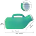 thumbnail image 3 of Cyenie 1200ml plastic urinal for men with a smooth spout and lid (green), Bottles Portable Urinals For Men Spill Proof 1200ml For Outdoor Car Travel, 3 of 9