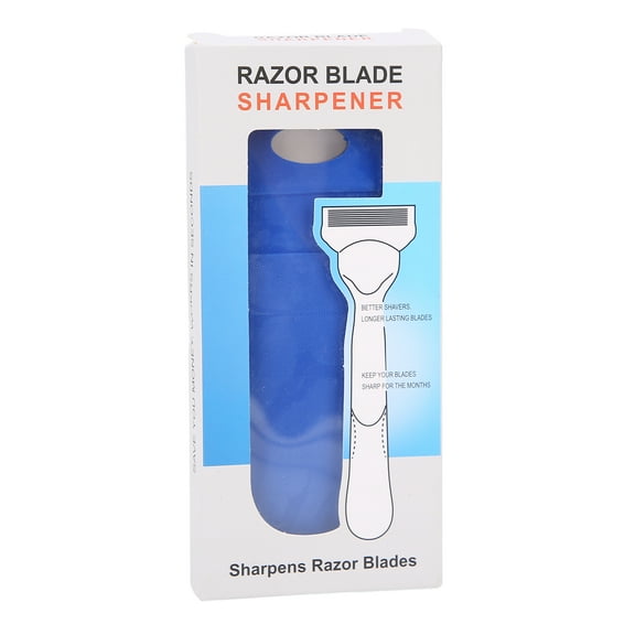 Men's Shaver Sharpener Blade Sharpening Cleaning Rubber Blue Reusable Shaver Clean Tool,Shaver Blade Sharpener