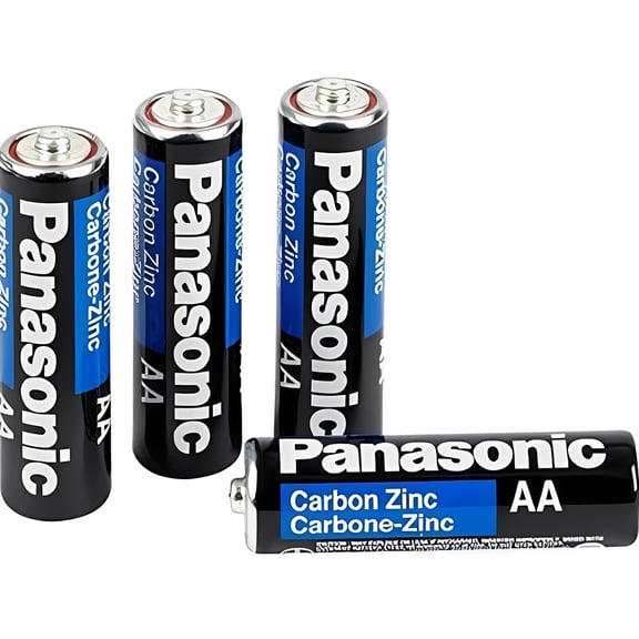 Panasonic AA Heavy Duty Carbon Zinc Batteries - 4-Pack