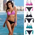 thumbnail image 2 of Coofit Bikini Set Fashion Solid Color Bathing Suit Two Pieces Swimsuit for Women, 2 of 4