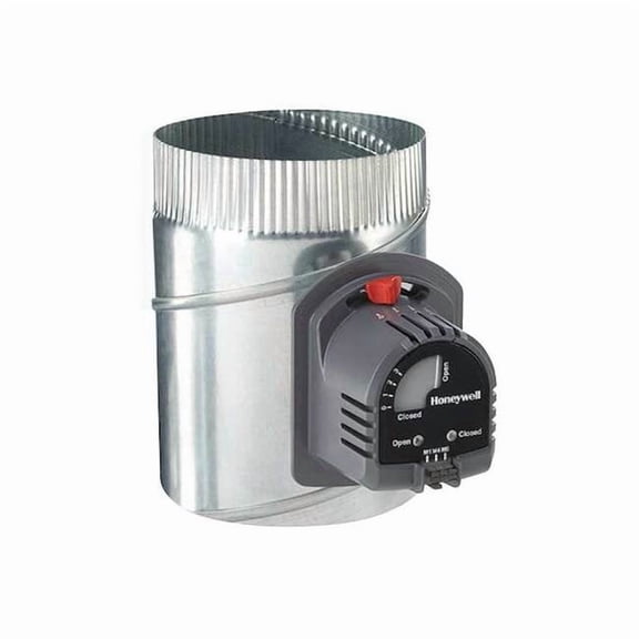 Honeywell Home Round Damper,Gr/Rd/Steel,16 in. Dia. ARD16TZ