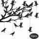 thumbnail image 2 of Decoraciones de Halloween, adornos de Halloween, regalos de Halloween, cuervos colgantes de papel para Halloween, decoración de jardín para fiestas navideñas, accesorios para colgar en la pared, colga, 2 of 6