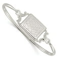 thumbnail image 4 of 925 Sterling Silver Polished Rectangular 20mm Locket Bangle Bracelet, 4 of 5