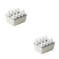 thumbnail image 1 of relayinert 8 Cells Round Shape Ice Cream Mold DIY Handmade Dessert Fruit Maker Reusable for Ice Cube Tray Home Ice Cream Maker grey white 2Set, 1 of 6