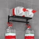 thumbnail image 5 of Toallero de baño con dos barras, toallero de 50 cm con estante para baño y lavabo (negro mate), 5 of 6