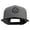 Black Grey, variant on Mario Mushroom Paint Logo Embroidered Two Tone Superior Cotton Twill Flat Bill Snapback Cap - Black White OSFM